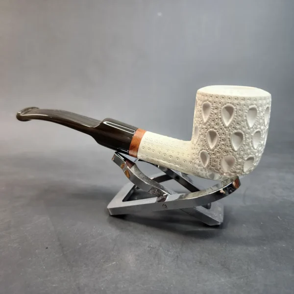 MBSD Meerschaum Deluxe, Slightly Bent Pot, Block Meerschaum Pipe, Briar-Mortis [SOLD OUT] - Image 8