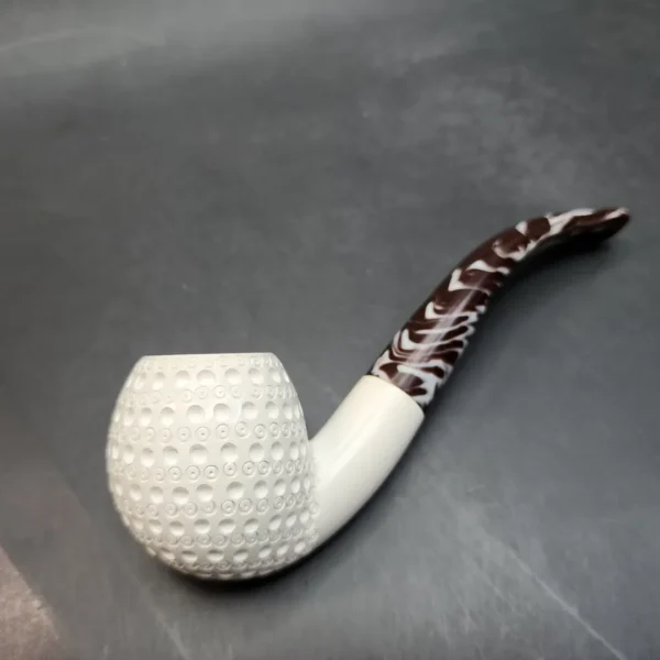 MBSD Meerschaum Bent Apple Block Meerschaum Pipe, Fitted Case [SOLD OUT] - Image 8