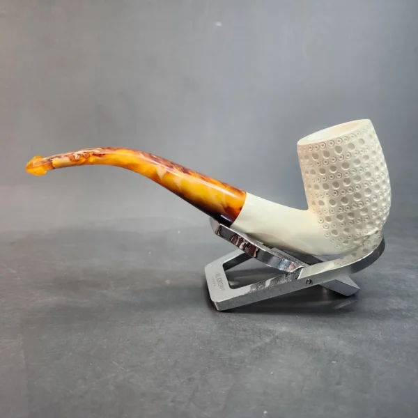 MBSD Meerschaum, Bent Billiard Block Meerschaum Pipe, Fitted Case [SOLD OUT] - Image 8