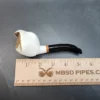 MBSD Meerschaum Deluxe Natural, Freehand Block Meerschaum Pipe, Briar-Mortise - Image 9