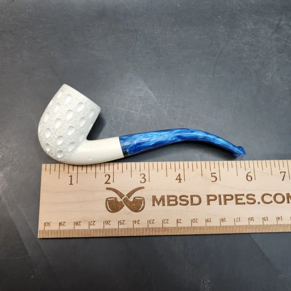 MBSD Meerschaum Bent Billiard Block Meerschaum Pipe, Fitted Case [SOLD OUT] - Image 9