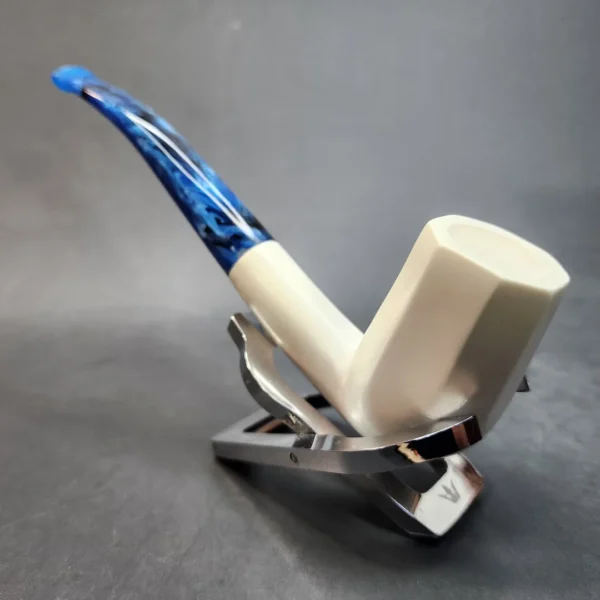 MBSD Meerschaum Bent Panel Block Meerschaum Pipe, Fitted Case [SOLD OUT] - Image 9