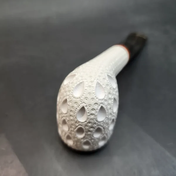 MBSD Meerschaum Deluxe, Slightly Bent Pot, Block Meerschaum Pipe, Briar-Mortis [SOLD OUT] - Image 9