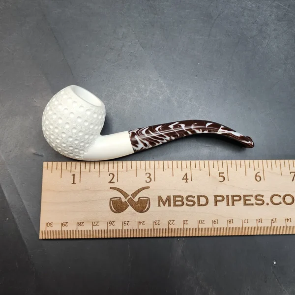 MBSD Meerschaum Bent Apple Block Meerschaum Pipe, Fitted Case [SOLD OUT] - Image 9