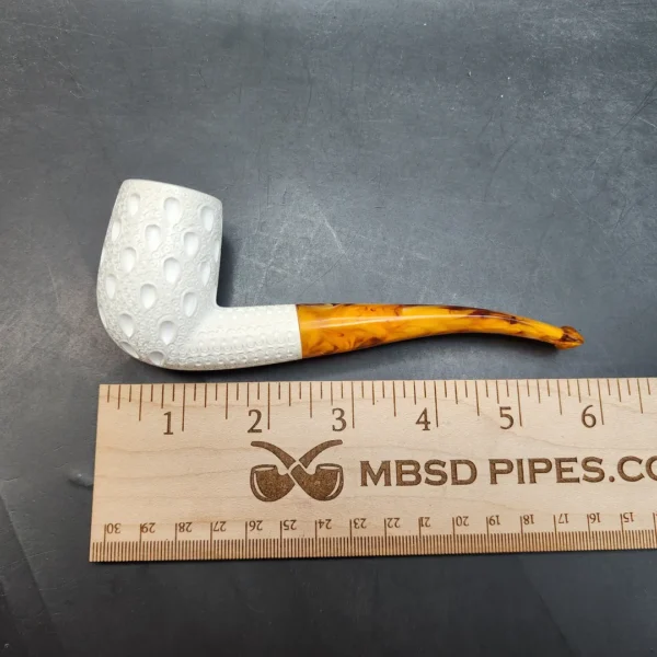 MBSD Meerschaum Bent Billiard Block Meerschaum Pipe, Fitted Case [SOLD OUT] - Image 9
