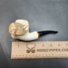 MBSD Meerschaum Deluxe Natural, Freehand Block Meerschaum Pipe, Briar-Mortise - Image 9