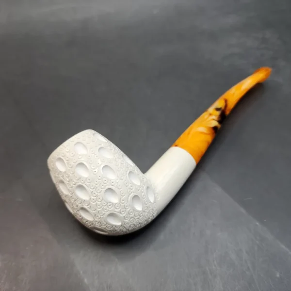 MBSD Meerschaum Bent Egg Block Meerschaum Pipe, Fitted Case [SOLD OUT] - Image 9