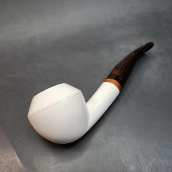 MBSD Meerschaum Deluxe, Bent Rhodesian Block Meerschaum Pipe, Briar-Mortis [SOLD OUT] - Image 10