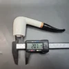MBSD Meerschaum Deluxe, Bent Billiard Block Meerschaum Pipe, Briar-Mortis [SOLD OUT] - Image 10
