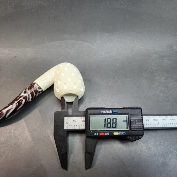 MBSD Meerschaum Lattice Bent Acorn Block Meerschaum Pipe [SOLD OUT] - Image 10
