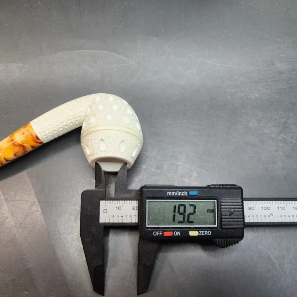 MBSD Meerschaum Bent Rhodesian Block Meerschaum Pipe, Fitted Case [SOLD OUT] - Image 10
