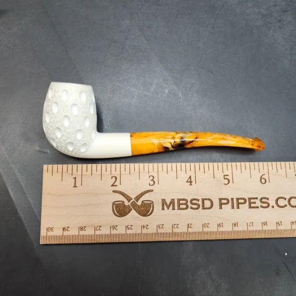 MBSD Meerschaum Bent Egg Block Meerschaum Pipe, Fitted Case [SOLD OUT] - Image 10