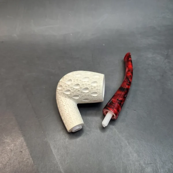 MBSD Meerschaum, Bent Billiard Block Meerschaum Pipe, Fitted Case [SOLD OUT] - Image 10