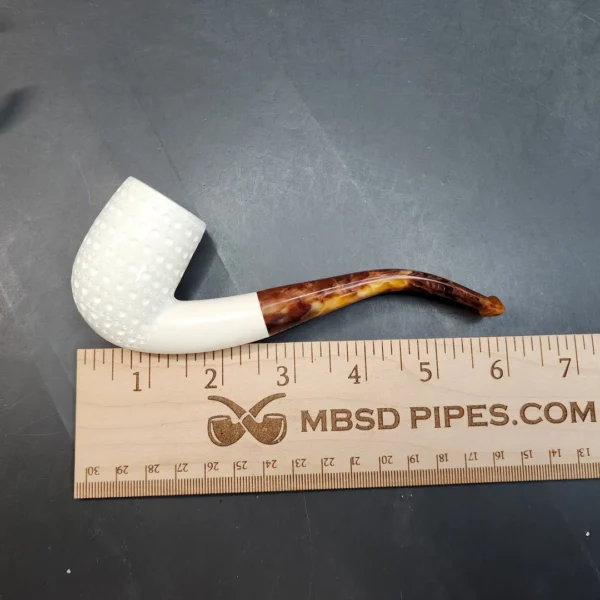 MBSD Meerschaum, Bent Billiard Block Meerschaum Pipe, Fitted Case [SOLD OUT] - Image 10