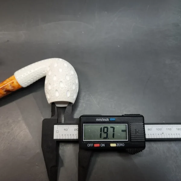 MBSD Meerschaum Bent Egg Block Meerschaum Pipe, Fitted Case [SOLD OUT] - Image 10
