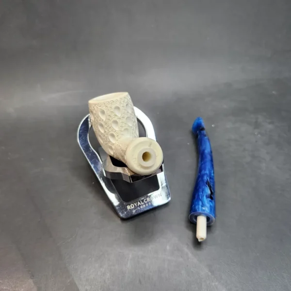 MBSD Meerschaum Bent Billiard Block Meerschaum Pipe, Fitted Case [SOLD OUT] - Image 11