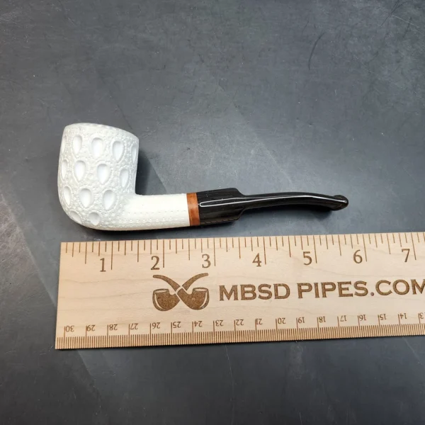 MBSD Meerschaum Deluxe, Slightly Bent Pot, Block Meerschaum Pipe, Briar-Mortis [SOLD OUT] - Image 11