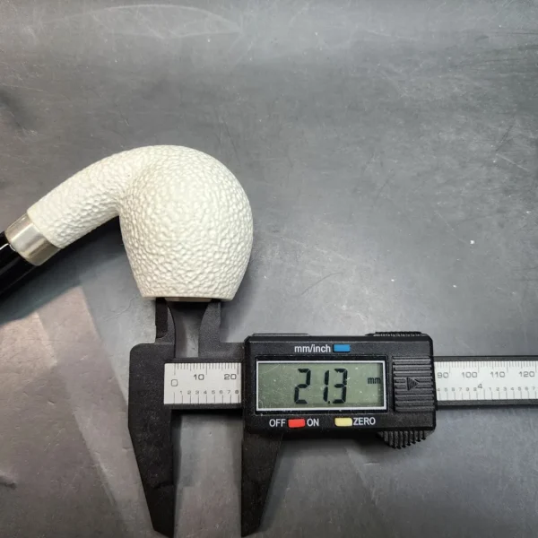 MBSD Meerschaum Deluxe, Rusticated Bent Apple Block Meerschaum Pipe [SOLD OUT] - Image 11