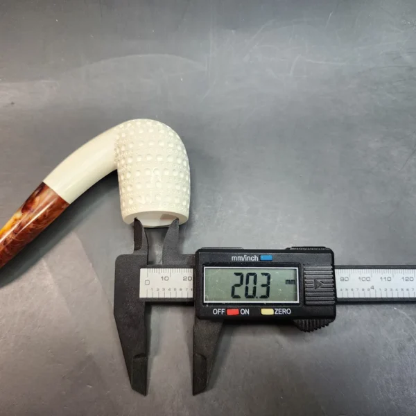MBSD Meerschaum, Bent Billiard Block Meerschaum Pipe, Fitted Case [SOLD OUT] - Image 11