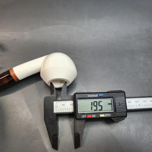 MBSD Meerschaum Deluxe, Bent Rhodesian Block Meerschaum Pipe, Briar-Mortis [SOLD OUT] - Image 12