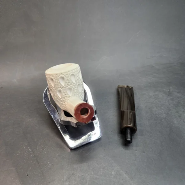 MBSD Meerschaum Deluxe, Slightly Bent Pot, Block Meerschaum Pipe, Briar-Mortis [SOLD OUT] - Image 13