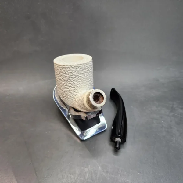MBSD Meerschaum Deluxe, Rusticated Bent Pot, Block Meerschaum Pipe, Briar-Mortis [SOLD OUT] - Image 13