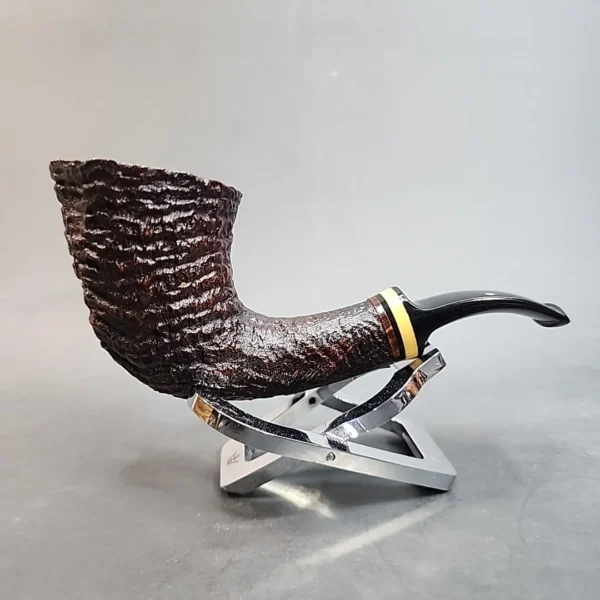 Mike Butera Antique Sandblasted Dublin Briar Pipe, Unsmoked [SOLD OUT] - Image 4