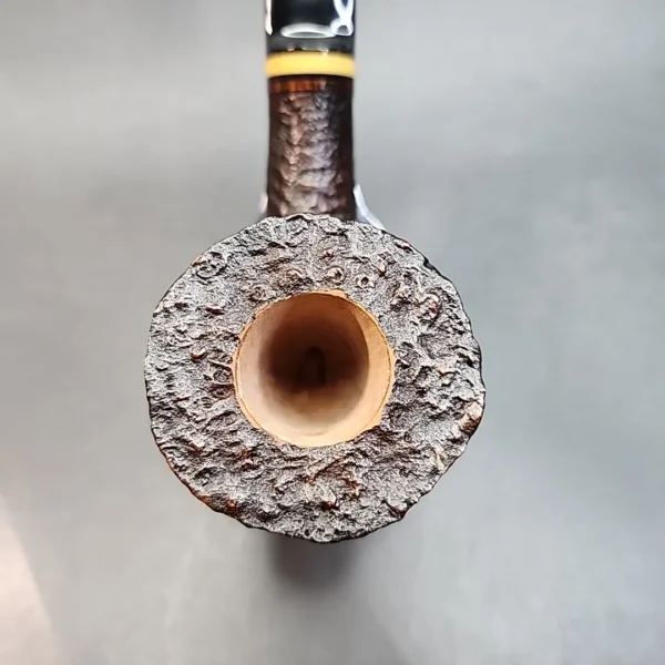 Mike Butera Antique Sandblasted Dublin Briar Pipe, Unsmoked [SOLD OUT] - Image 6
