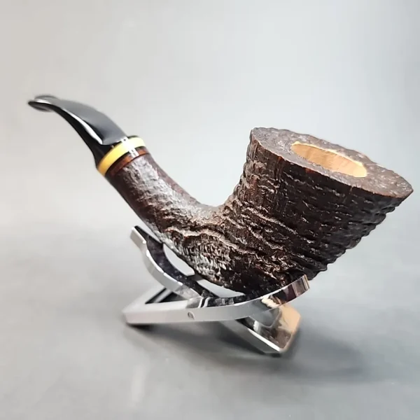 Mike Butera Antique Sandblasted Dublin Briar Pipe, Unsmoked [SOLD OUT] - Image 8
