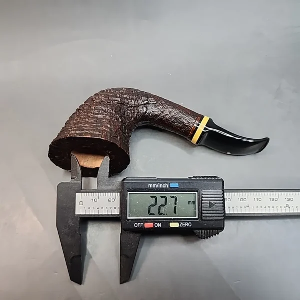 Mike Butera Antique Sandblasted Dublin Briar Pipe, Unsmoked [SOLD OUT] - Image 12