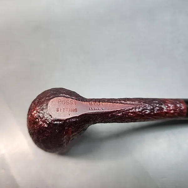 Rossi by Savinelli Sitting 8701, Sandblasted Lovat Briar Pipe, 6mm - Image 9