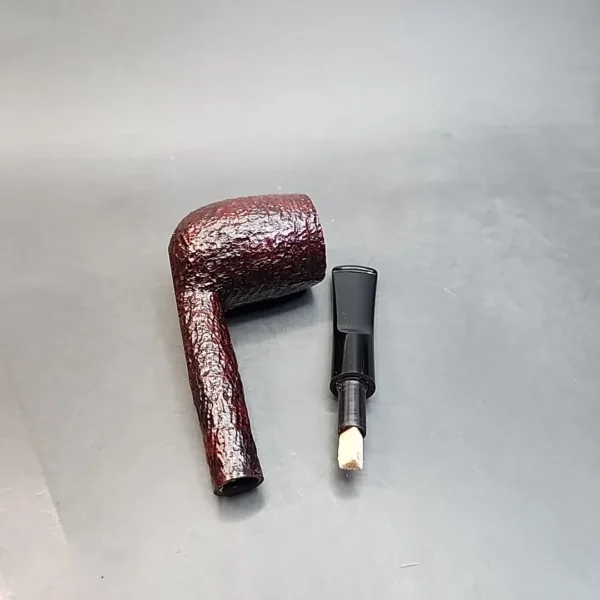 Rossi by Savinelli Sitting 8701, Sandblasted Lovat Briar Pipe, 6mm - Image 10
