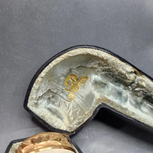 Unsmoked CPF Gold Mounted Bulldog Estate Block Meerschaum Pipe [SOLD OUT] - Image 4