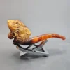 Antique Lion Estate Block Meerschaum Pipe - Image 4