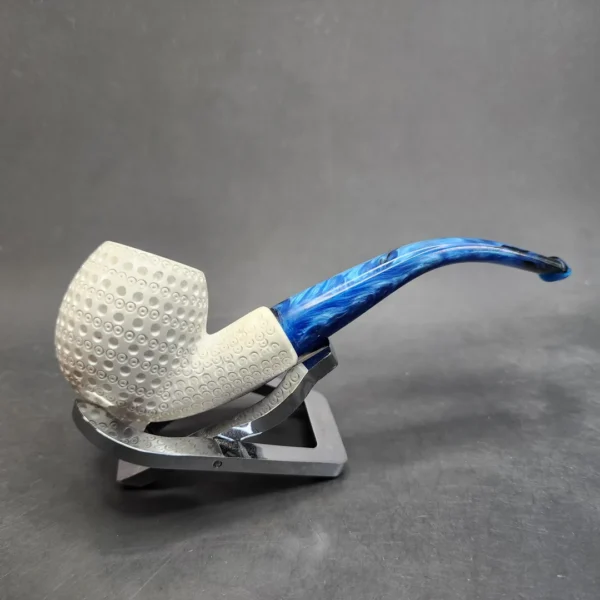MBSD Meerschaum Bent Apple Block Meerschaum Pipe, Fitted Case [SOLD OUT] - Image 4