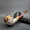 Unsmoked CPF Gold Mounted Bulldog Estate Block Meerschaum Pipe [SOLD OUT] - Image 5