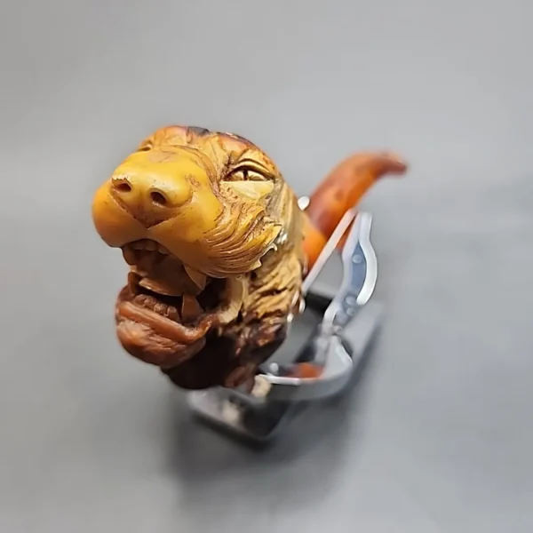 Antique Lion Estate Block Meerschaum Pipe - Image 5