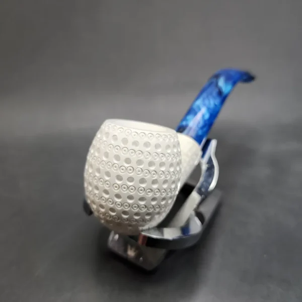MBSD Meerschaum Bent Apple Block Meerschaum Pipe, Fitted Case [SOLD OUT] - Image 5