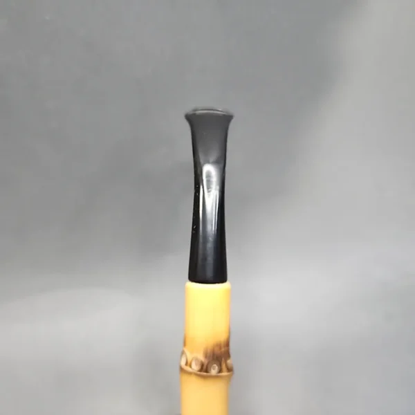 Bent Apple Bamboo Shank Estate Block Meerschaum Pipe [SOLD OUT] - Image 6