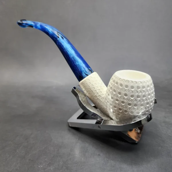 MBSD Meerschaum Bent Apple Block Meerschaum Pipe, Fitted Case [SOLD OUT] - Image 8