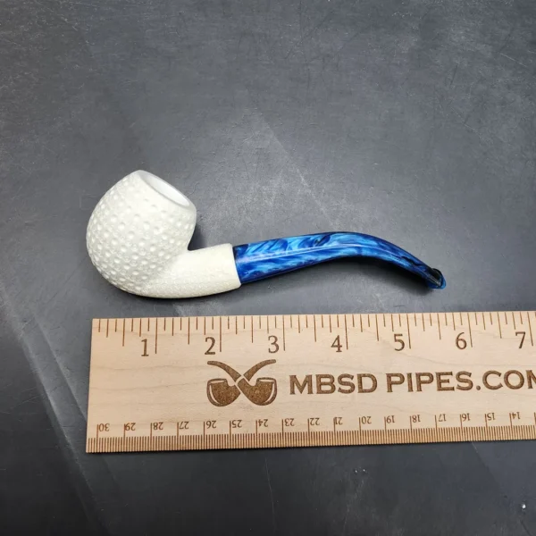 MBSD Meerschaum Bent Apple Block Meerschaum Pipe, Fitted Case [SOLD OUT] - Image 9