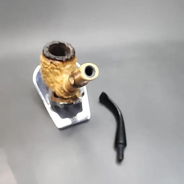 Bent Apple Bamboo Shank Estate Block Meerschaum Pipe [SOLD OUT] - Image 10