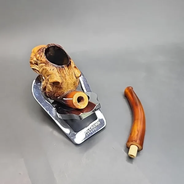 Antique Lion Estate Block Meerschaum Pipe - Image 12