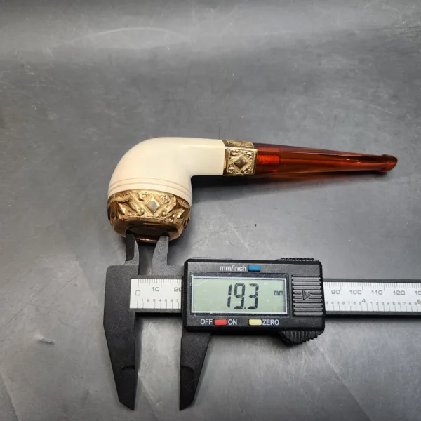 Unsmoked CPF Gold Mounted Bulldog Estate Block Meerschaum Pipe [SOLD OUT] - Image 13