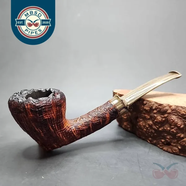 Sean Reum Pipes, Sandblasted Acorn Handmade Briar Pipe, New [SOLD OUT]