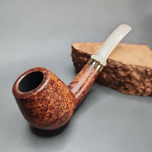 Sean Reum Pipes, Textured Bent Egg Handmade Briar Pipe, New [SOLD OUT] - Image 3