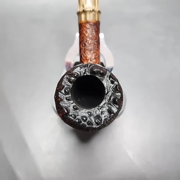 Sean Reum Pipes, Sandblasted Acorn Handmade Briar Pipe, New [SOLD OUT] - Image 4