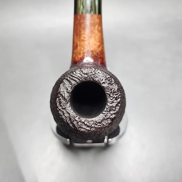 Sean Reum Pipes, Sandblasted Bent Apple Handmade Briar Pipe, New [SOLD OUT] - Image 4
