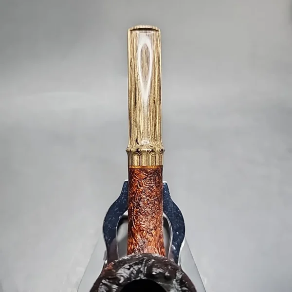Sean Reum Pipes, Sandblasted Acorn Handmade Briar Pipe, New [SOLD OUT] - Image 5