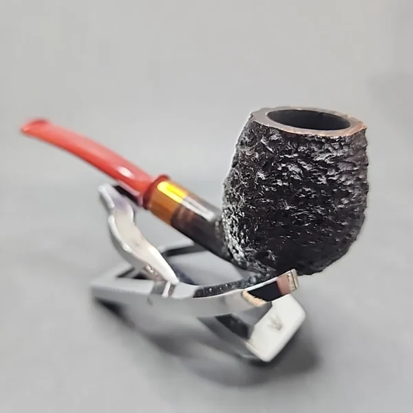 Sean Reum Pipes Rusticated Bent Egg Handmade Briar Pipe, New [SOLD OUT] - Image 6